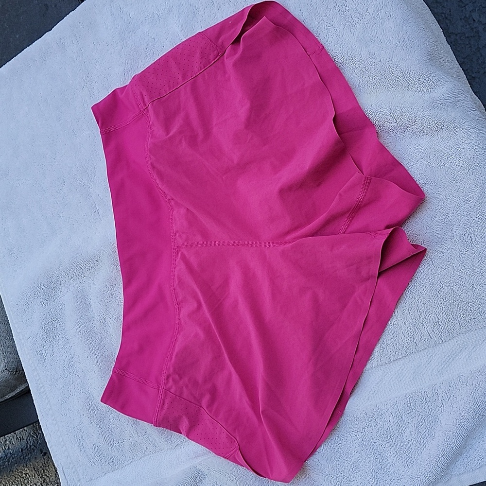 Pink Athleta Run With It Shorts 3.5"